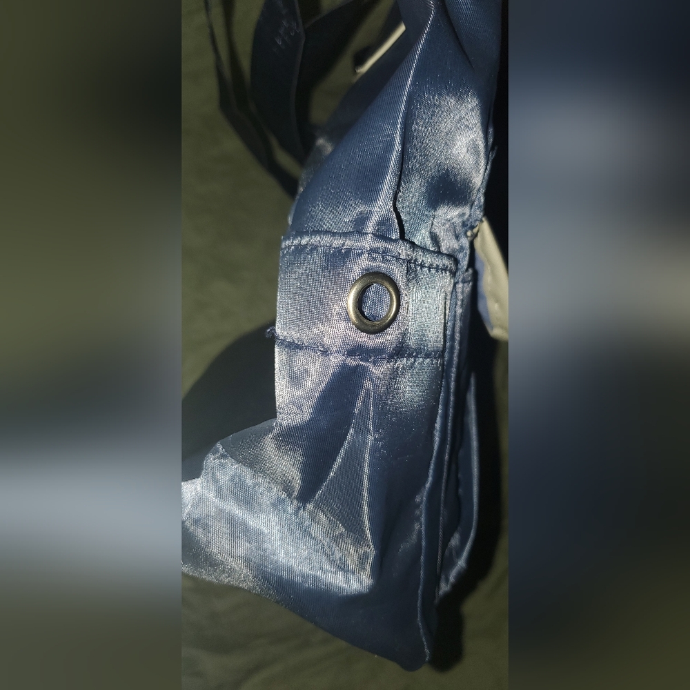 Unbranded shoulder bag/tote in blue. NWOT. - Picture 8 of 12